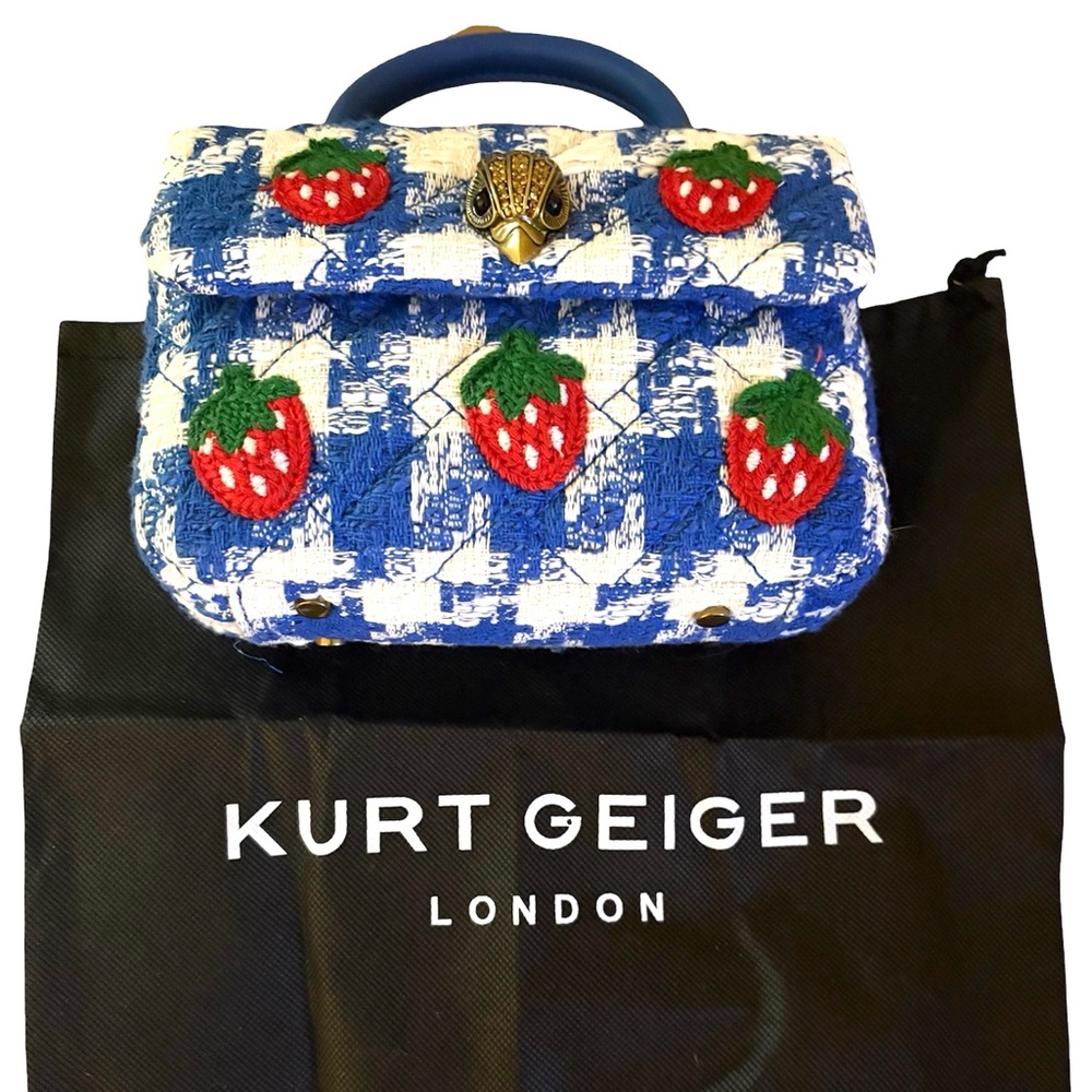 Kurt Geiger London Mini Kensington Top Handle with Crossbody Strap and Dustbag - Picture 2 of 5